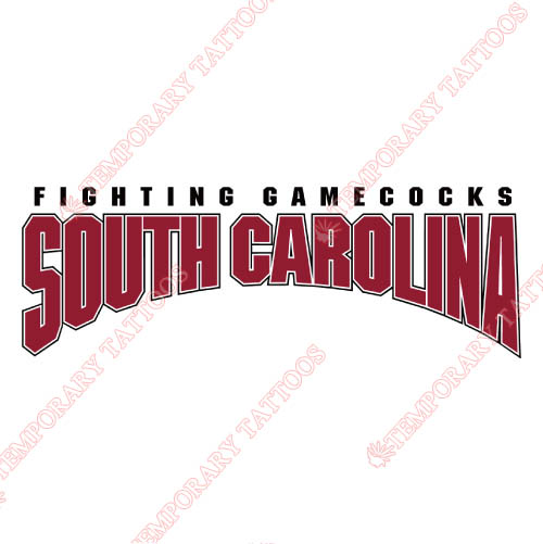 South Carolina Gamecocks Customize Temporary Tattoos Stickers NO.6193